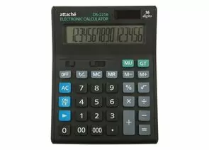 753223 - Калькулятор настольный Калькулятор ПОЛНОРАЗМЕРНЫЙ настольный Attache Economy 16 разр., чёрный 974207 (1)