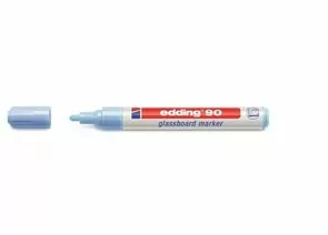753928 - Маркер для стеклянных досок EDDING E-90/010 голубой 2-3 мм круг. наконечник 719679 (1)