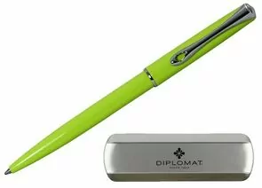 754197 - Ручка шариковая DIPLOMAT Traveller Lumi green синий D20001073 1006781 (1)