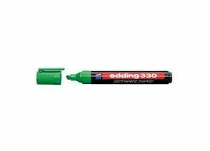 49642 - Маркер перманент EDDING E-330/4 скошеный наконечник 1-5мм зеленый Г 48282 (1)