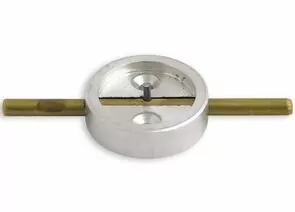 57426 - Банковское оборуд-ие Плашка металл. с штоком, диаметр 29мм, латунь 96529 (1)
