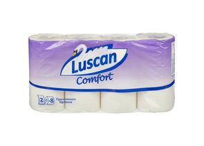 701093 - Бумага туалетная Luscan Comfort 8рул/уп, 2сл бел втул 21,88м 175л 396250 (1)