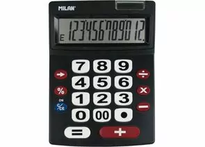 701354 - Калькулятор Milan настольный, 12-разряд, 2 батарейки ААА (151712BL) арт. 973144 (1)