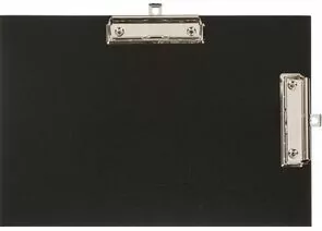 753565 - Папка-планшет Attache A4 горизонтальный, с двумя зажимами черный 1205202 (1)