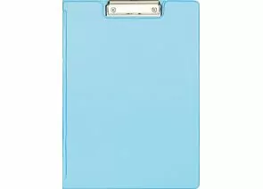 753566 - Папка-планшет с зажимом и крышкой Attache Bright colours A4 голубой 1209647 (1)