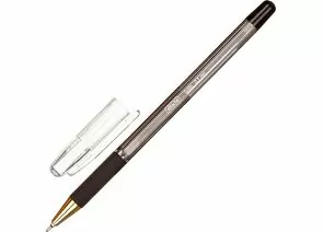 754271 - Ручка шариковая Attache Goldy, 0,3мм, черный, маслян.,неавт., с манж. 977960 (1)