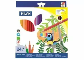 755833 - Карандаши цветные 24цв 6-гран Milan, 80024 1110715 (1)