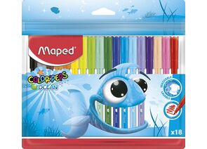 755957 - Фломастеры MAPED COLORPEPS OCEAN 18 шт. 845721 733546 (1)