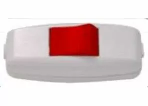 379011 - Lezard переключатель (выкл.) бра 6А 250В (АБС-пластик, бело-красный) 715-1101-611 (1)