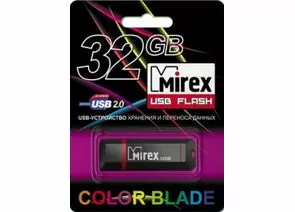 379571 - Флэш-диск USB 32GB Mirex KNIGHT BLACK (блистер) (1)