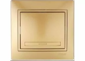 382843 - Lezard Мира выкл. СУ 1 кл. 10А металлик золото (корпус PC) 701-1313-100 (1)