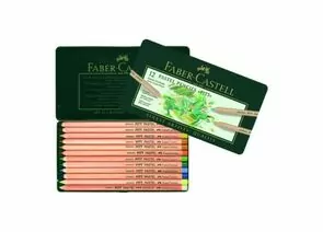 756704 - Набор карандашей Карандаши пастельные 12цв/мет.кор Faber-Castell Pitt 112112 526194 (1)