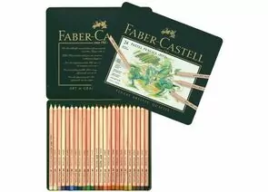 756705 - Набор карандашей Карандаши пастельные 24цв./мет.кор Faber-Castell Pitt 112124 526195 (1)