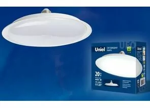 699163 - Лампа св/д Uniel UFO U165 E27 20W(1600lm 120°) 6500К 6K матовая 162x71 LED-U165-20W/6500K/E27/FR (1)