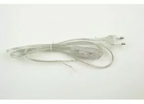 711683 - Uniel сетевой шнур 2A 500W 1,7м с вилкой и выключателем для бра, прозрачный UCX-C11/02A-170 CLEAR (1)