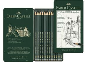 756719 - Набор карандашей ч/г Faber-Castell Castell9000 Design Set,12шт,6H-4B,119064 1118041 (1)