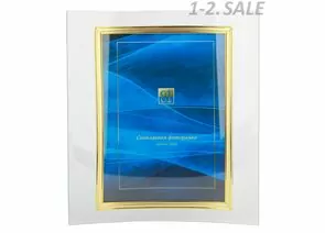 98374 - Фоторамка (Ф/р) GT стекло 15х20 106/-G вертикальная, золото 5588 (1)