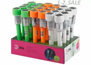 654262 - ЭРА св-к на солн.батарее 32см 1LED пластик цветной IP54(бокс 24шт) SL-PL30-CLR 5402 (1)