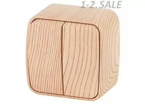 710078 - ЭРА Intro Polo выкл. 2кл. 10А ОУ, сосна 3-104-11 (замена на 814804) (1)