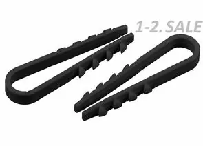 715176 - ЭРА Дюбель-хомут для круглого кабеля 19-25мм черный (уп.10шт) Цена за уп. 2468 (1)