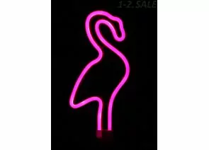 723802 - ЭРА SF012-30 Садовый неоновый светильник Фламинго на солнечной батарее 8416 (1)