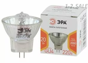 730036 - ЭРА MR11 GU4 220V 20W прозрачная GU4-MR11-20W-220V-30 CL 9209 (1)