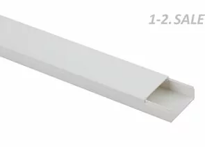 686438 - ЭРА Кабель-канал ПВХ 40х16 белый 2м (50м! в уп., цена за 1м) KK-W-40-16 9275 (1)