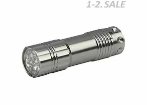 407423 - ТРОФИ фонарь ручной TM9 (3xR03) 9св/д серебр./металл, картон (1)