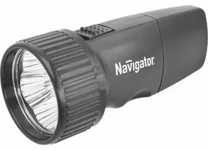 423560 - Navigator фонарь ручной NPT-CP02-ACCU, (3 акк. 3.6V 250mAh), 5св/д,черн./пласт,вилка 220V, BL, 94941 (1)