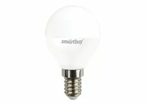 759129 - Smartbuy шар P45 E14 12W (960 lm) 3000К 3К 45х86 матовая пластик SBL-P45-12-30K-E14 (1)