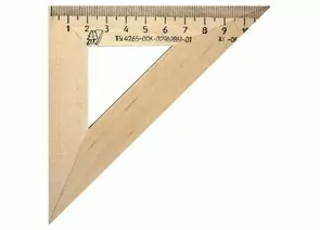 747774 - Треугольник деревянный, угол 45, 11 см, УЧД, С138 (1)
