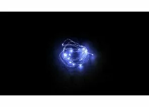 677918 - Feron Гирлянда-нить 20LED Роса синий, батарейки 2xАА, 2м+0.5м, IP20 CL570 32367 (1)