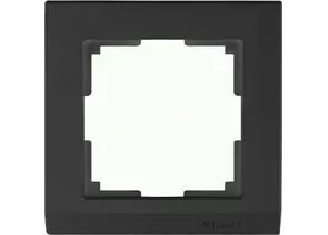 732717 - Werkel рамка СУ 1 мест. Stark (черный) (WL04-Frame-01-black a029214)W0011808 a050908 (1)