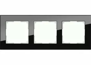 732834 - Werkel рамка СУ 3 мест. Favorit (черный) (WL01-Frame-03 a031799)W0031108 a051440 (1)
