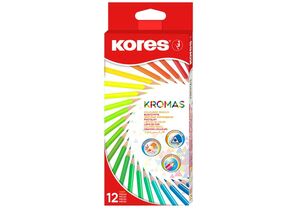 755813 - Карандаши цветные 12цв 3-гран Kores Kromas 93391 1054855 (1)