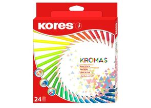 755830 - Карандаши цветные 24цв 3-гран Kores Kromas 93392 1054856 (1)