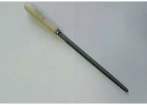729602 - 3-ON Напильник с деревянной ручкой №2, трехгранный, 150 мм, 04-05-150 (1)