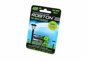 602442 - Аккумулятор Robiton Solar 400MHAAA-2 R03 400mAh Ni-MH BL2, 13904 (1)