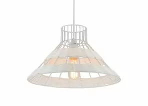 767365 - Luminarte св-к люстра AMELIA 1x40W E27 металл, пластик 350x350x1200 белый PL01 (1)