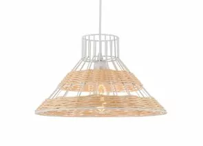 767366 - Luminarte св-к люстра CAMELIA 1x40W E27 металл, пластик 350x350x1200 белый PL02 (1)