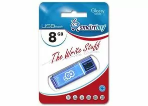 426143 - Флэш-диск (флэшка) USB 8Gb SmartBuy Glossy Blue SB8GBGS-B (1)