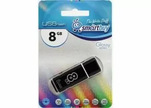 426153 - Флэш-диск (флэшка) USB 8Gb SmartBuy Glossy Black SB8GBGS-K (1)