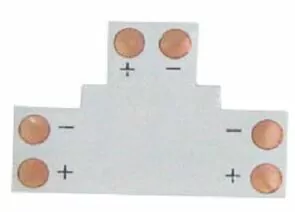 440729 - Ecola соед плата T для зажим разъема 2-х конт SMD3528 (цена за уп. 5шт.) SC28FTESB (10!) (1)