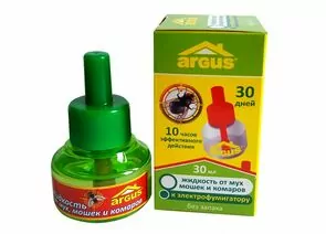 450150 - ARGUS Жидкость От мух, мошек, комаров 30мл. (30ночей) б/запаха AR-009 (1)