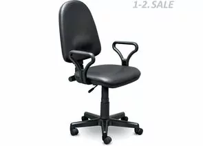 58955 - Мебель UP Кресло Prestige с жест.подл. самба чер. к/з v14/4 81125 (1)
