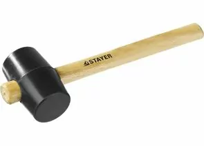 627658 - Киянка STAYER резиновая черная с деревянной ручкой, 225г (1)