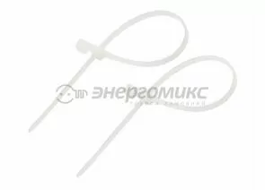 480352 - REXANT хомут нейлоновый под винт 3,6х150 белый (уп. 100шт., цена за уп.) 07-0154 (1)