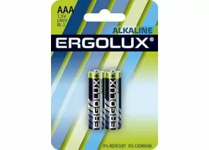 481166 - Элемент питания Ergolux LR03/286 BL2 (1)