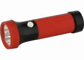 483202 - Ultraflash фонарь ручной эконом 3002-TH (3xR03) 3св/д 0.6W (16lm), красный/пластик, BL (1)