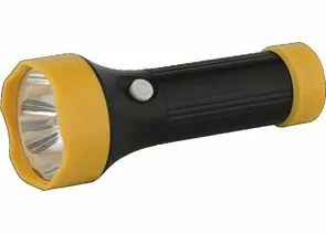 483205 - Ultraflash фонарь ручной эконом 5002-TH (3xR03) 4св/д 0.7W (20lm), черный +желт./пластик, BL (1)